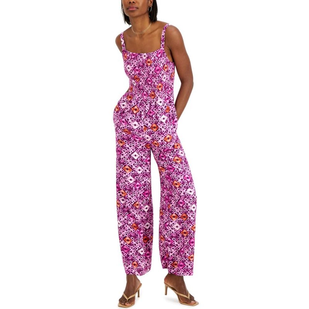 INC International Concepts Smock Wide Leg Jumpsuit